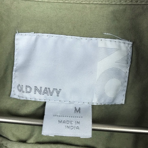 Old Navy Army Green Utility Cargo Jacket Sz M - Picture 5 of 7